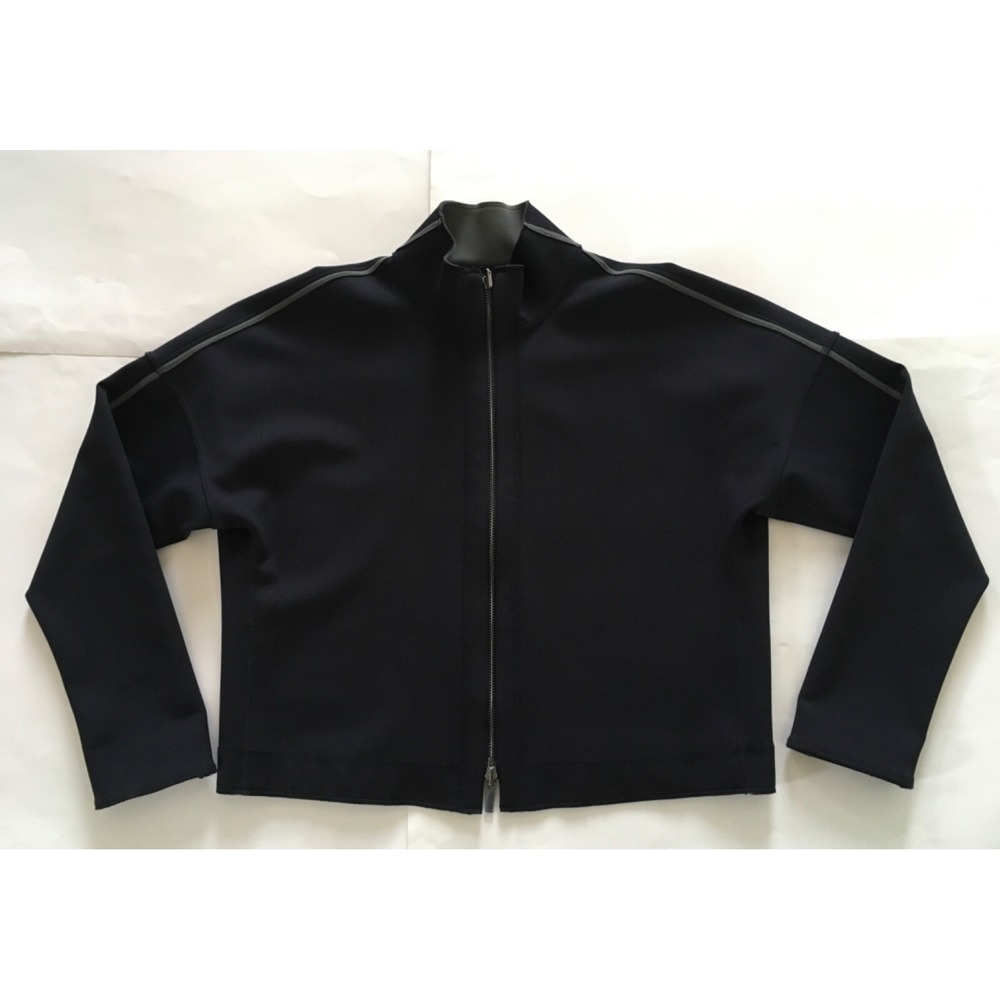 Worth New York Black Cropped Soft-shell Jacket Size M Made In USA